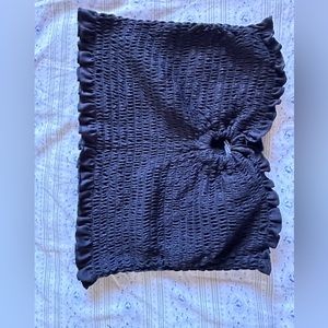 Black crop/tube top